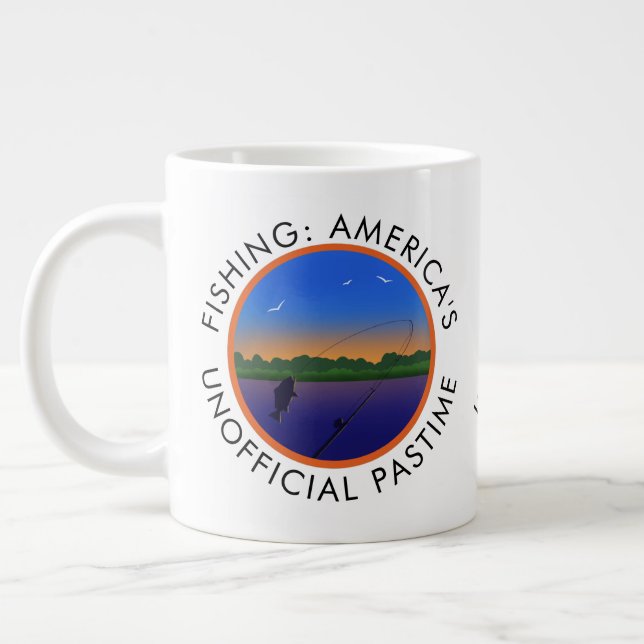 Amerikas unamtlicher Pastime-Fischfang Jumbo-Tasse (Links)