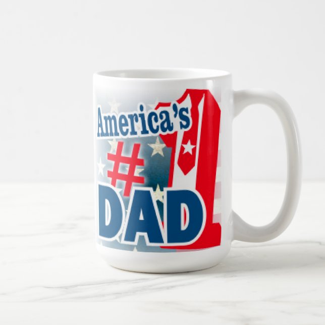 Amerikas Vater-Kaffee-Tasse Zahl-1 Kaffeetasse (Rechts)