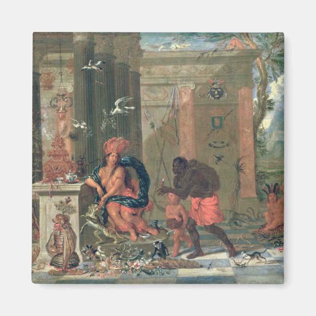 Amerikas Vorwurf von 1691 Magnet (Vorne)