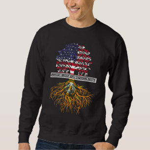 Amerikas Wachstum mit Cherokee Roots Stamm Native Sweatshirt