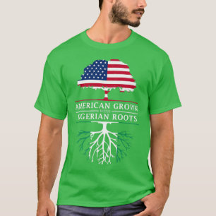 Amerikas Wachstum mit nigerianischen Roots Nigeria T-Shirt