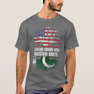 Amerikas Wachstum mit pakistanischen Roots USA Fla T-Shirt