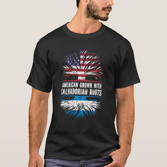 Amerikas Wachstum mit salvadorianischen Wurzeln US T-Shirt (Vorderseite)