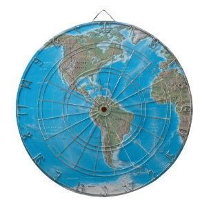 Amerikas World Map Dartboard Dartscheibe