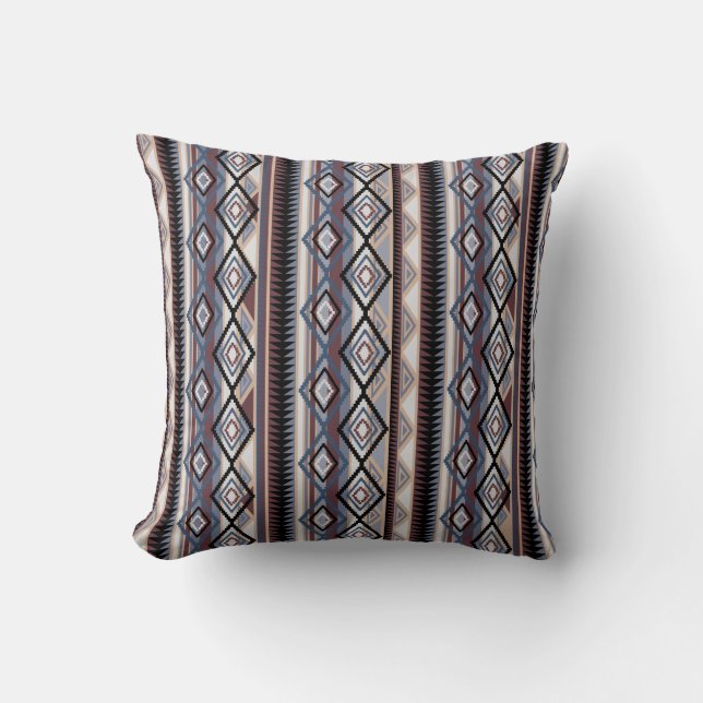 Amérindien Navajo Strip Coussin (Recto)