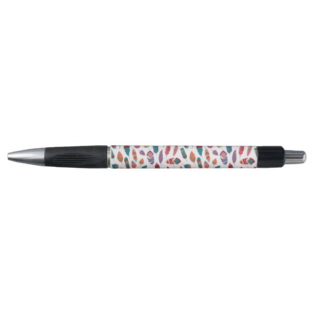 Amérindiens d'Amérique, plumes de Stylo noir (Devant)