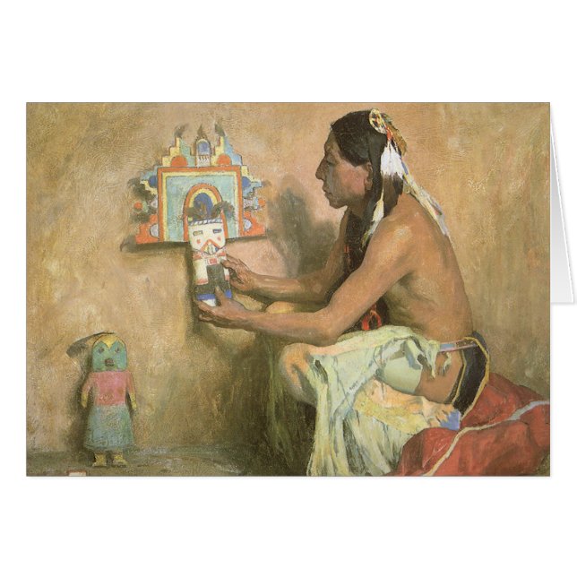 Amérindiens vintages, Hopi Katchina par Couse (Devant horizontal)