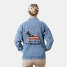 Amérique 250 Chien berger allemand patriotique