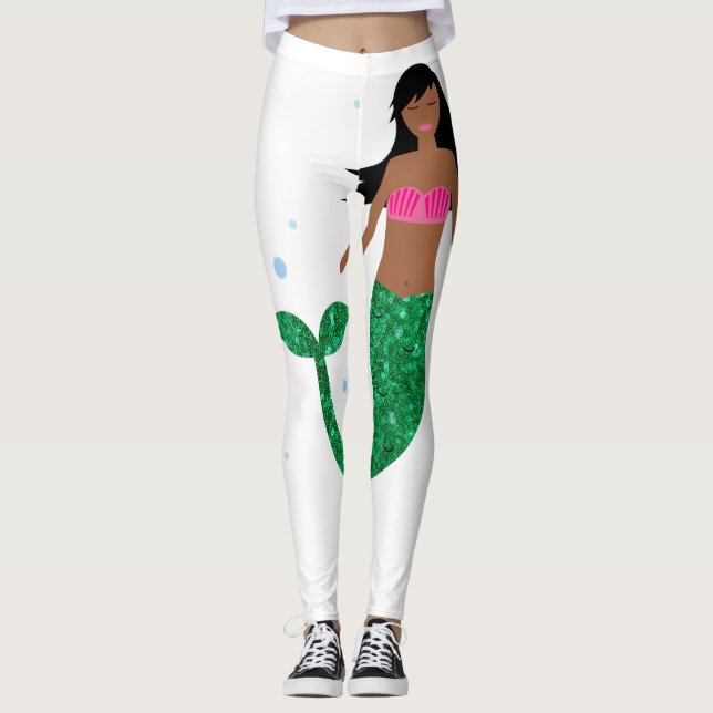 amérique africaine leggings de sirène (Devant)