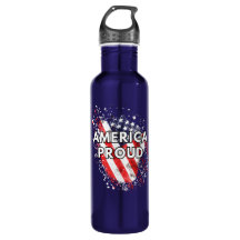 Amérique Fière - Bouteille d'eau patriotique