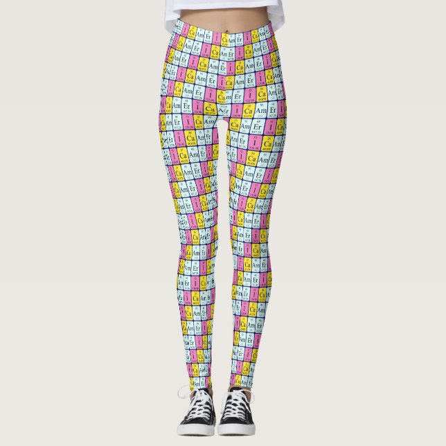 Amérique leggings de table périodique (Devant)