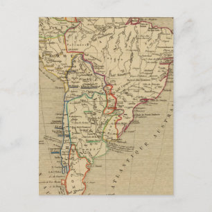 Amerique Meridionale en 1840 Postkarte