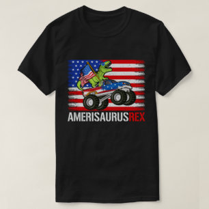 Amerisaurus Rex Dinosaur American Flag 4. Juli T-Shirt