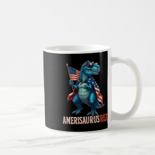 Amerisaurus T Rex Dinosaurier 4. Juli American Fl Kaffeetasse