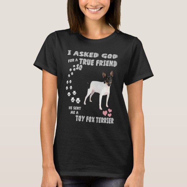 Amertoy Hund Mama Vater Art, Niedlich American Toy T-Shirt (Vorderseite)