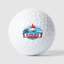 Amery Wisconsin Lake Life Souvenir - Golfball