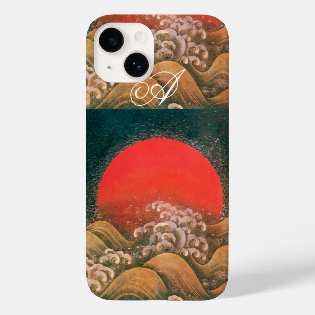 AMETERASU, rot-schwarz SUN GODESS Case-Mate iPhone Hülle (Rückseite)