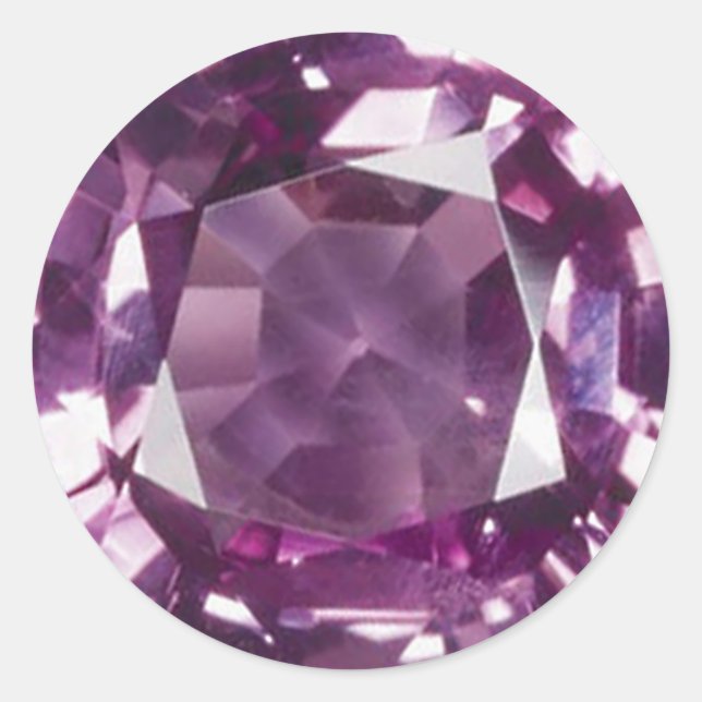 Amethyst-2-Aufkleber Runder Aufkleber (Vorderseite)