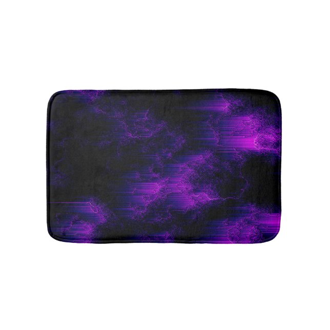 Amethyst Abstrakt Badematte (Vorderseite)