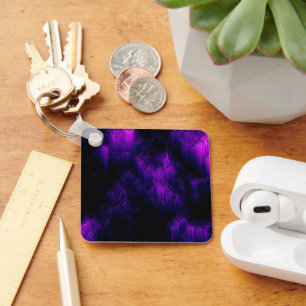 Amethyst Abstrakt Schlüsselanhänger