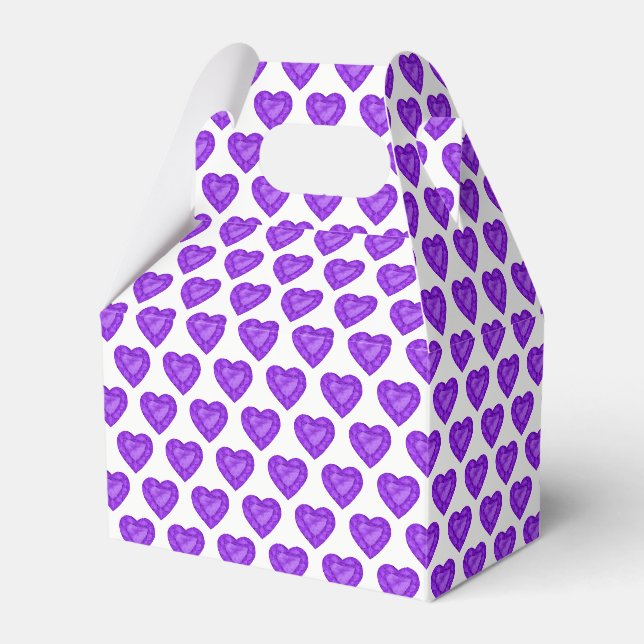Amethyst Aquarell lila Geschenkboxen Geschenkschachtel (Vorderseite)