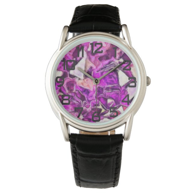 Amethyst Armbanduhr (Vorderseite)