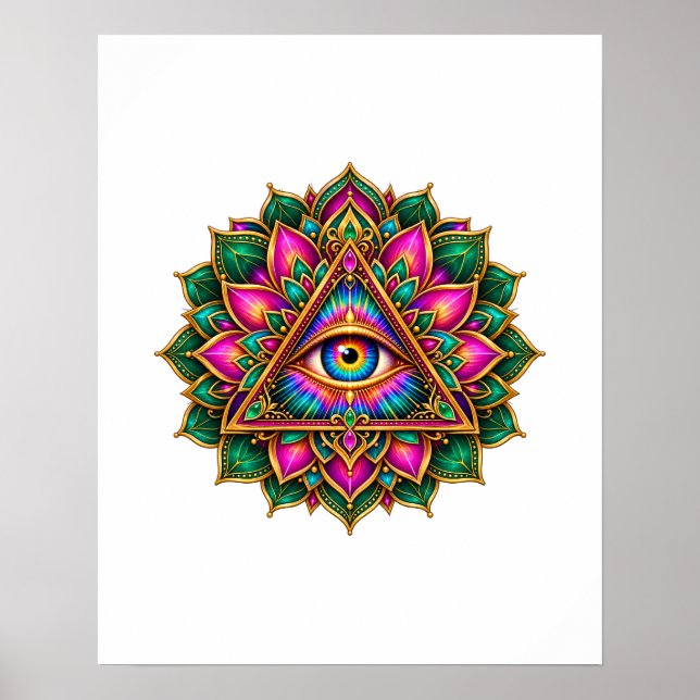Amethyst Bloom Eye Poster (Vorne)