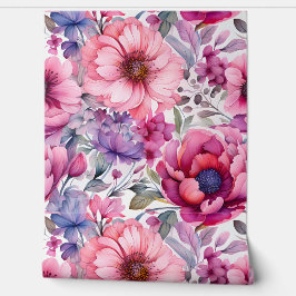 Amethyst Bloom Rhapsody Botanical Tapete