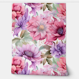 Amethyst Bloom Rhapsody Botanical Tapete