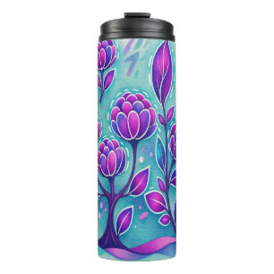 Amethyst-Blüte Thermosbecher