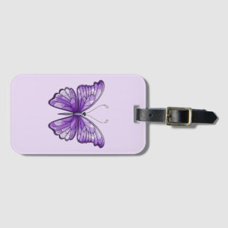 Amethyst Butterfly Gepäckmarke Gepäckanhänger