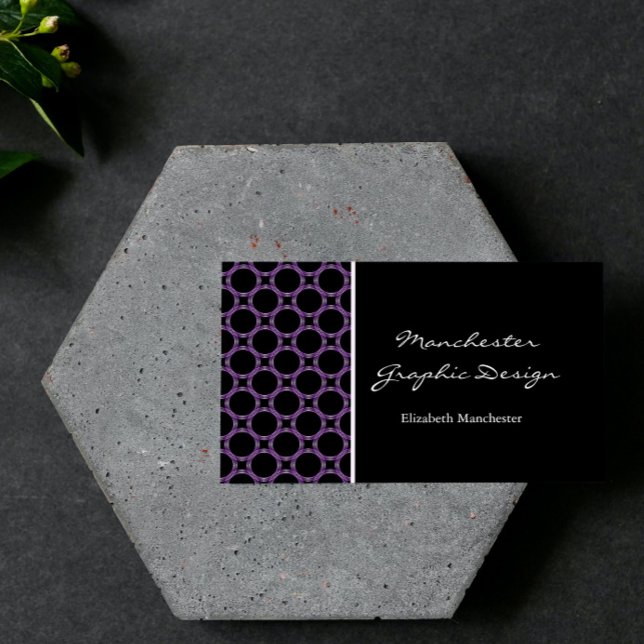 Amethyst Circles-Visitenkarte Visitenkarte (Amethyst Circles Business Card)