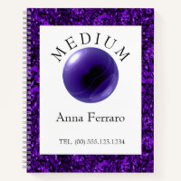 Amethyst Crystal Ball Glitzer Medium Clairvoyant