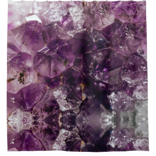 Amethyst Crystal Cleansing Energy Dusche Vorhang (Vorderseite)