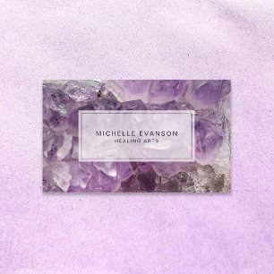 Amethyst Crystal Healing Arts Carte de visite