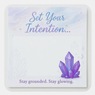 Amethyst Crystal-Themed Pastel Sticker