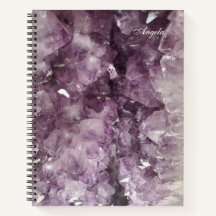 Amethyst Crystals-Foto mit Name