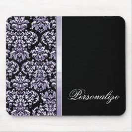 Amethyst Damask Ribbon Mousepad