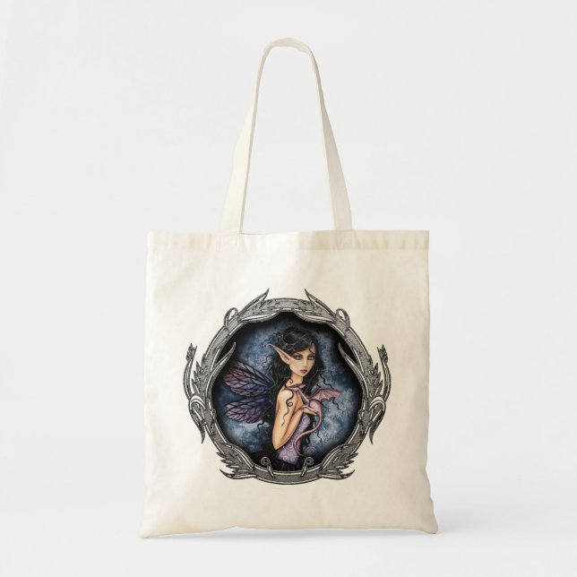 Amethyst Dragon Fairy Art Sac fourre-tout (Devant)