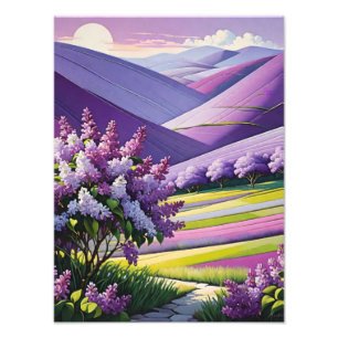 Amethyst Dream: Blume zeichnen Fotodruck