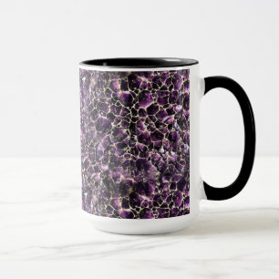 Amethyst-Edelstein-Kristalldruck Tasse