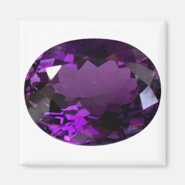 Amethyst-Edelstein Magnet (Vorne)