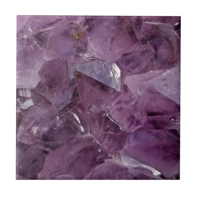 Amethyst Foto Keramik Tile Fliese (Vorderseite)