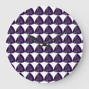 Amethyst Gemstone, Februar Birthstone, Lila Große Wanduhr