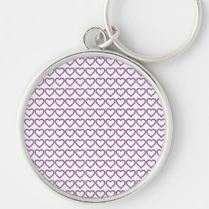 Amethyst Gemstone Herz Lila Schlüsselanhänger