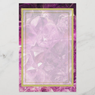 Amethyst Gemstone Image Shiny und Funkelnd Briefpapier