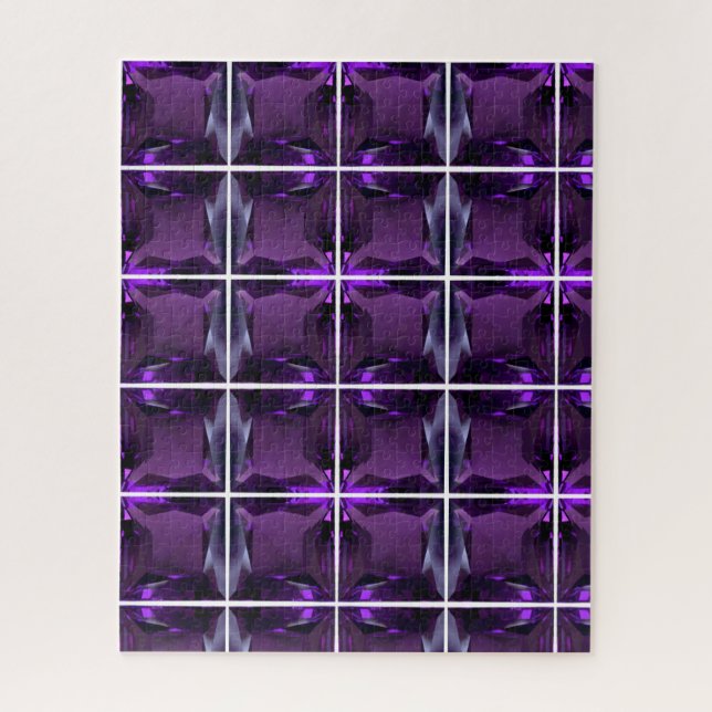 Amethyst Gemstone Lila (Vertikal)