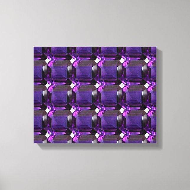 Amethyst Gemstone Lila Leinwanddruck (Vorderseite)