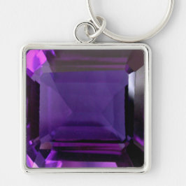 Amethyst Gemstone Lila Schlüsselanhänger