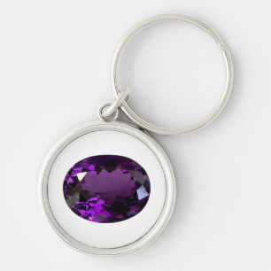 Amethyst Gemstone Schlüsselanhänger